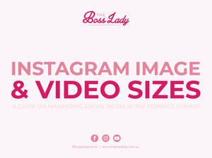 Instagram Image & Video Sizes - Free Download
